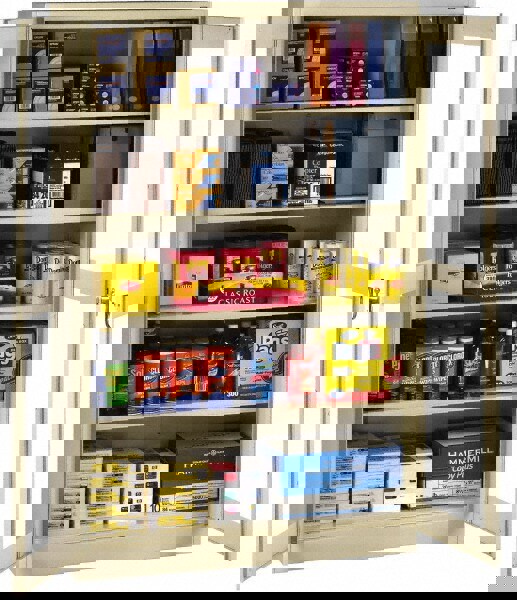 5 SHELF VISIBLE STORAGE CABINET